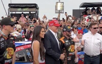 Trump gets the rock star treatment at NASCAR’s Coca-Cola 600, angry Left’s spin will make you laugh