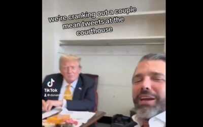 Trump and Don Jr. joke about ‘crankin’ out a couple mean tweets’ as they await verdict