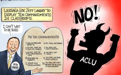 BS daily political cartoons: ACLU is the Devil