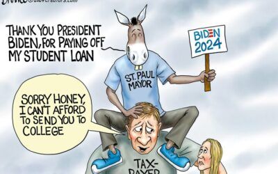 BS political cartoons of the week: Biden’s weight on America