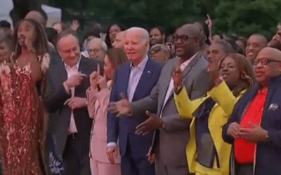 Wild video of a frozen Biden celebrating Juneteenth with dancing VP keeps on giving