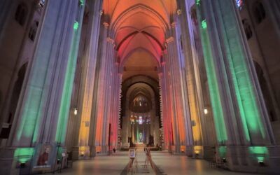 ‘And Satan smiled’: Episcopal cathedral in NYC lights up in rainbow-colored display to celebrate Pride