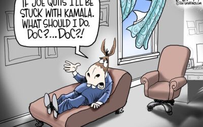 BS daily political cartoons: Stuck with Kamala, what should I do, doc?