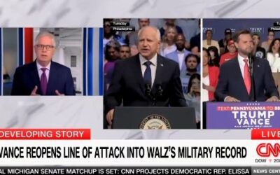 ‘No evidence’: CNN reporter delivers devastating fact-check on Walz’s claims about military service
