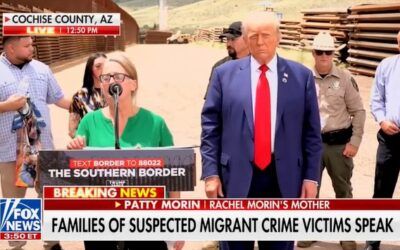 ‘Take to heart what we are saying’: Trump brings out mothers of migrant crime victims to warn against Harris