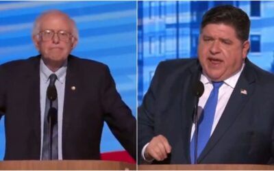 Awkward: Bernie blasts billionaires at DNC, hands off to JB Pritzker who touts his $3.5B worth