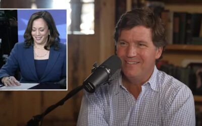 Tucker SAVAGELY trolls Kamala Harris for claiming he sent ‘moronic’ pro-gun control letter