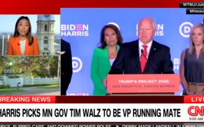 ‘What an incredible contrast’: CNN White House reporter gushes over Kamala Harris picking Tim Walz
