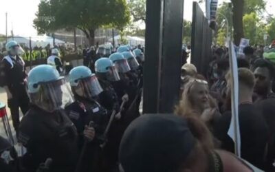 First day of DNC protests dubbed ‘mostly peaceful’ as cops repel rioters who broke barrier