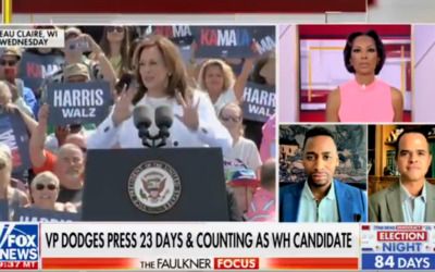 Harris Faulkner, Fox News political analyst spar with Dem after he justifies Harris’ lack of policy proposals
