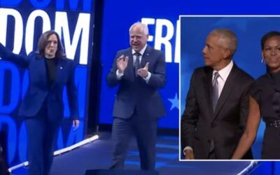 Why Kamala Harris left the state to avoid Obamas in the middle of DNC. Not weird at all, right?