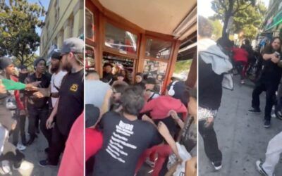 Oakland liquor store worker sends attacking mob scurrying when he pulls handgun