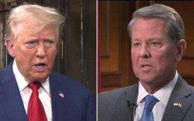 It’s all peachy! Trump and Kemp bury the hatchet – for now