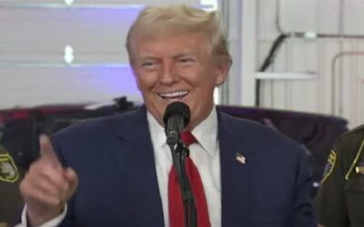 Trump yanks the rug right out from under race-baiting reporter