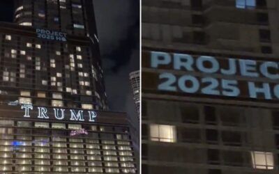 Projected images hit Trump tower in Chicago, DNC is warned: ‘This is defamation like never seen before’