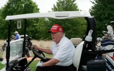 ‘In Trouble’: Time Magazine cover featuring Trump on a golf course sets off social media