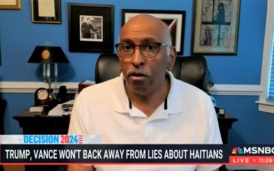 Michael Steele says everything was just fine in Springfield until Trump discussed pet eating rumors
