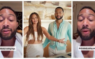 John Legend, safely in his $17.5m Beverly Hills mansion, urges his hometown to embrace 15,000 Haitian migrants