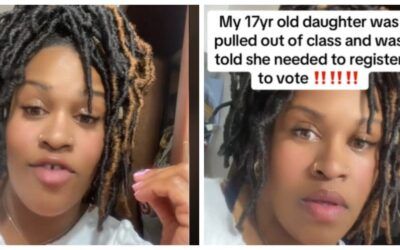 Outraged mom confronts school over registering minor daughter to vote, fearmongering about Trump