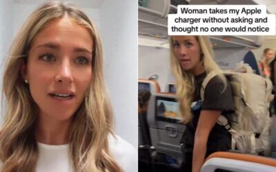 Woman accused of ‘stealing’ from ‘erratic’ man in viral plane confrontation gives her side of the story