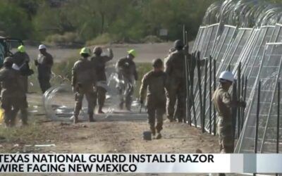 Dem governor NOT happy when Texas installs razor wire on its border — with New Mexico