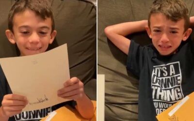 Heartfelt message from Trump brings 8-year-old boy with rare brain disorder to tears