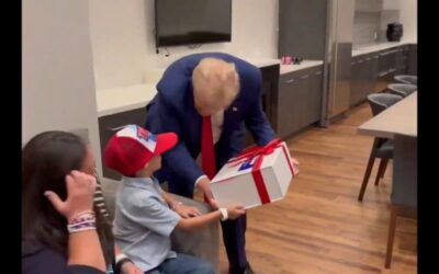 Trump gives sweet gift to 8-year-old supporter with rare brain disease: ‘I’m in tears’