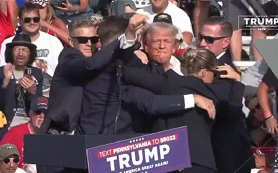 Artist creates two-story bronze statue of iconic Trump “Fight, Fight, Fight’ moment