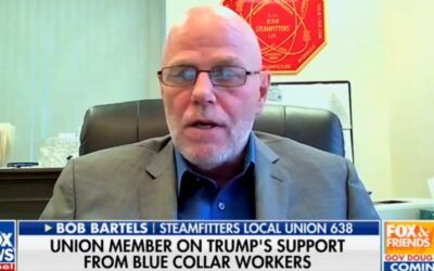 Steamfitters for Trump! Former president takes sledgehammer to reliable Dem voting bloc