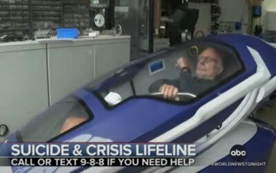 Sleek, aerodynamic suicide pod comes complete with chilling eight-word message