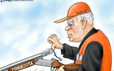 BS political cartoons of the week: Tim Walz eager to blast ‘radical left agenda’