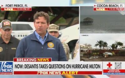 Ron DeSantis gives reporter hurricane-history lesson after attempting to link Milton with climate change