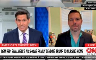 CNN host asks the obvious question about Swalwell’s mixed message on Trump