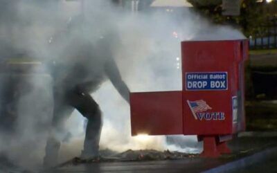 Hundreds of ballots up in smoke after drop box torched