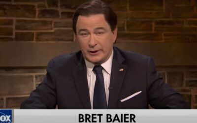 Bret Baier reacts to SNL skit of his Kamala interview, floats an offer for the actor