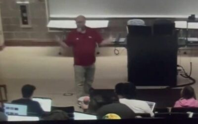 ‘Don’t want the dean hearing that’: Clip of professor’s HEINOUS political comments goes viral