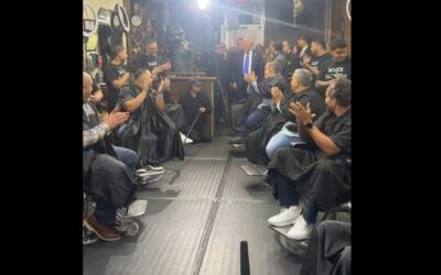 Trump APPLAUDED in Bronx barbershop, registered Democrat says the fmr. president has his vote