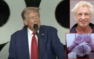 Man who claimed to have bomb at Trump rally makes a spectacle in court