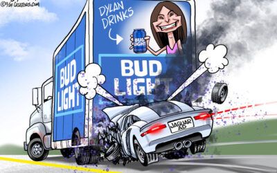 BS political cartoons of the week: Jaguar wrecks on sharp DEI curve