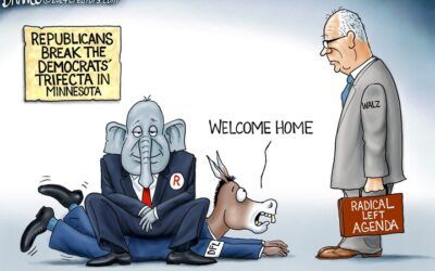 BS political cartoons of the week: Weakened Walz returns home