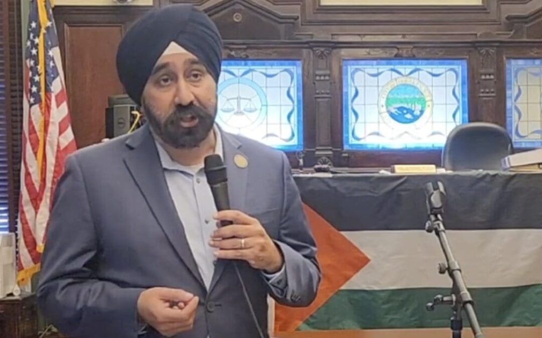 Hoboken mayor defends his Palestinian flag raising at city hall