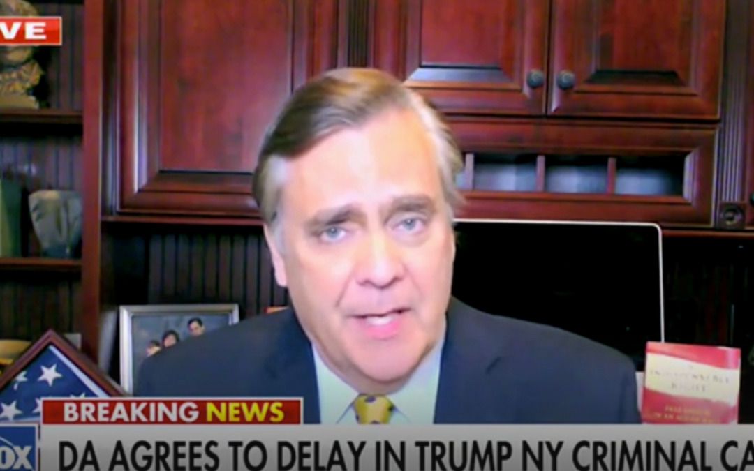Jonathan Turley says Alvin Bragg’s suggestion to delay Trump’s case is ‘worst possible scenario’