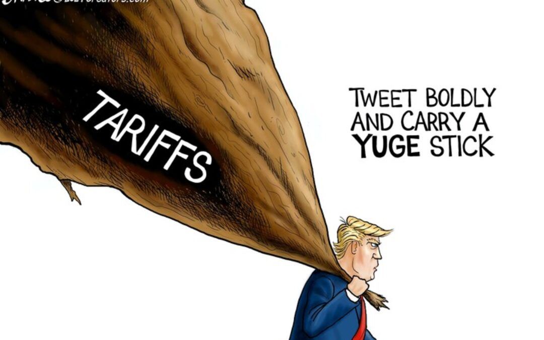 BS daily political cartoons: Tweet boldly and carry a YUGE stick
