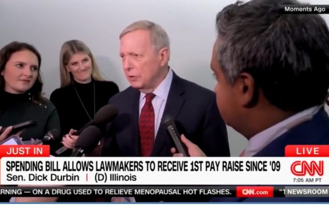 ‘About time’: Dick Durbin’s eyes light up after learning Congress could be giving itself a pay raise