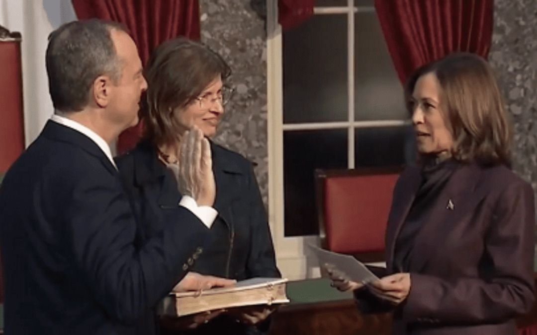 Schiff sworn into new Senate gig a month early