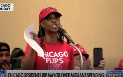 City Hall meeting erupts into chaos as residents protest ‘migrant invasion,’ mayor calls in police to clear them out