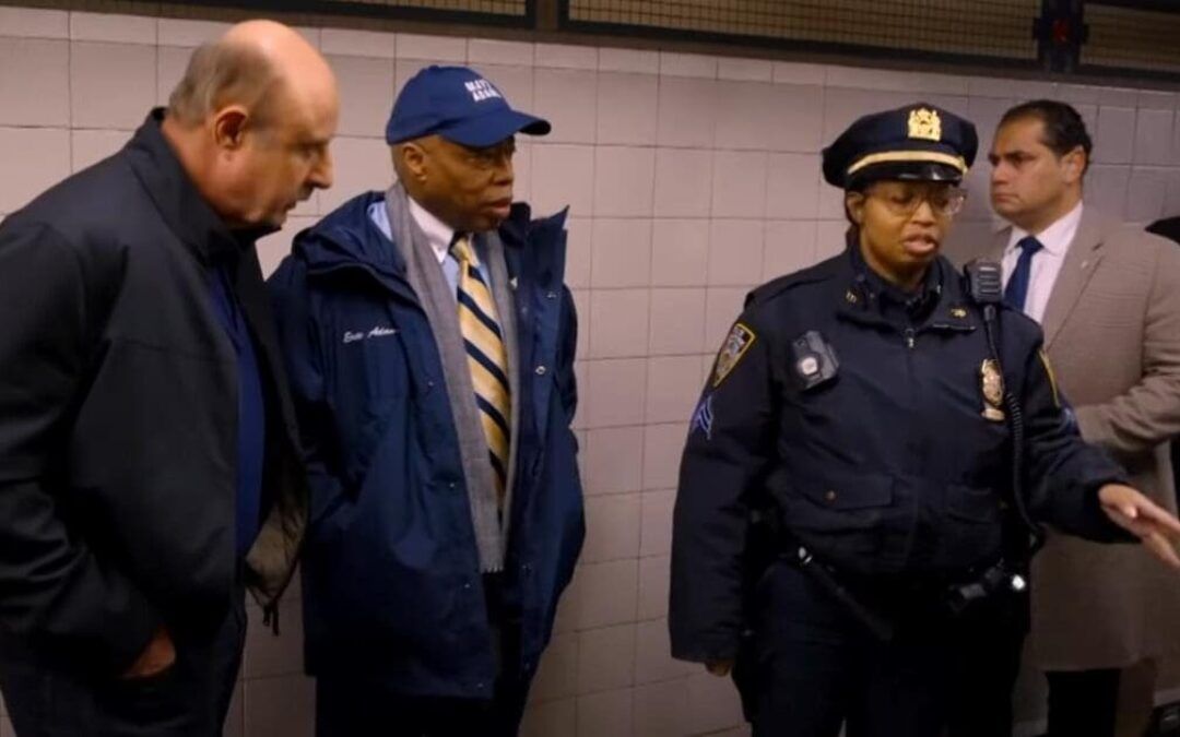 Dr. Phil treated to tense homeless altercation while getting subway tour from NYC Mayor Adams
