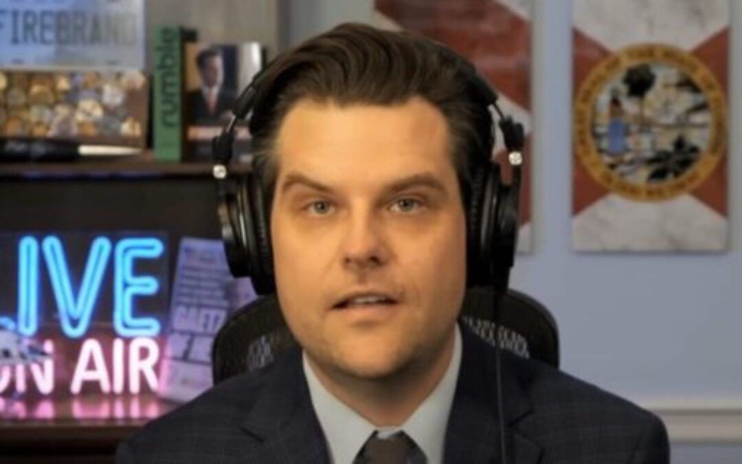 Matt Gaetz lands new primetime gig on conservative network