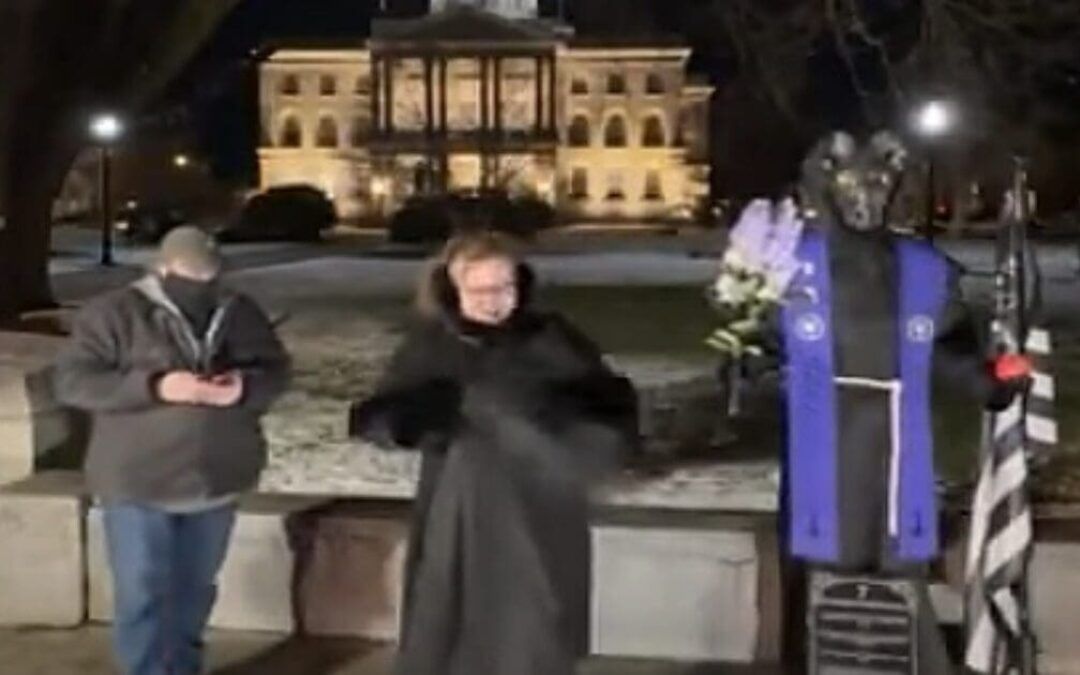 Satanic holiday statue erected in front of New Hampshire State House didn’t last long: ‘Found in three pieces’
