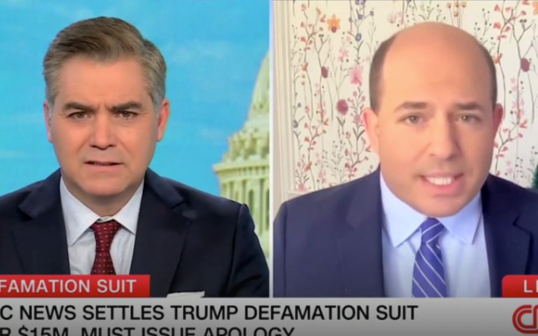 ‘Not the end of the story’: CNN’s Brian Stelter speculates why ABC reached $15 million settlement with Trump